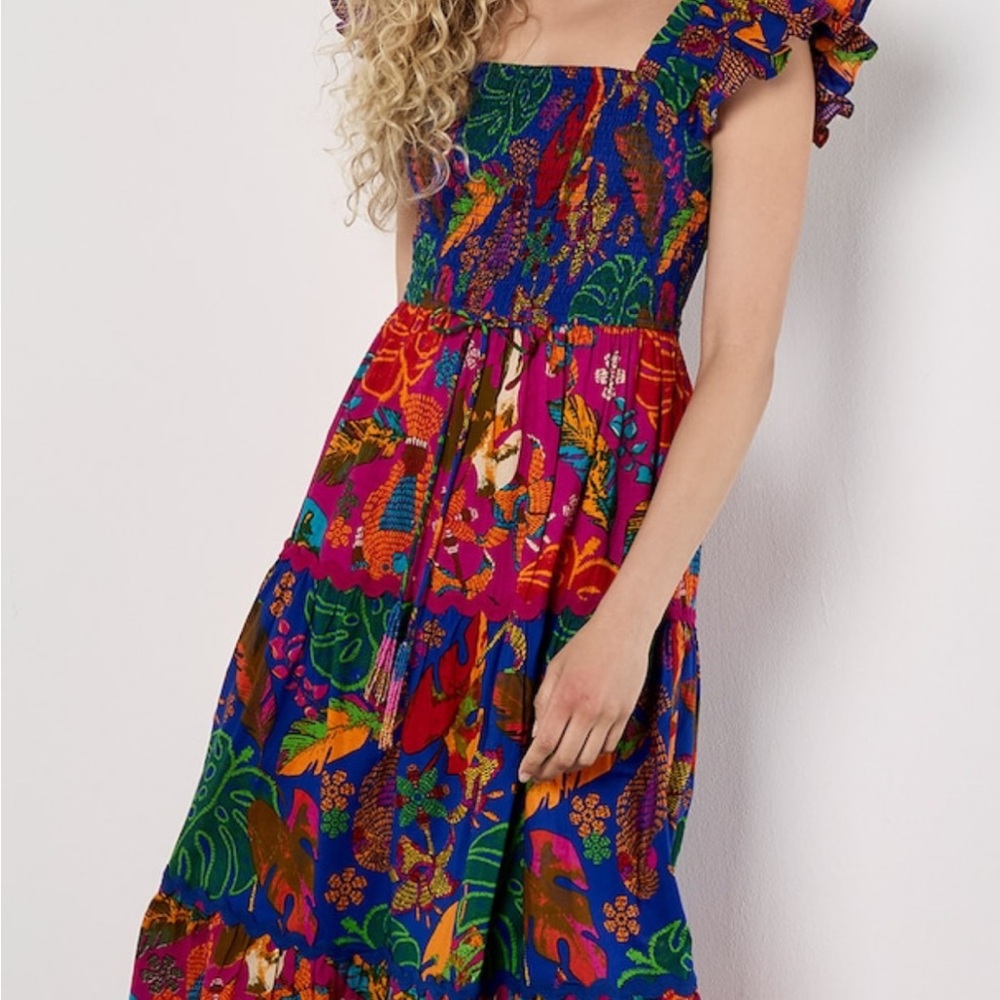 Brand new with tags Versona Multicolor Smocked Dress